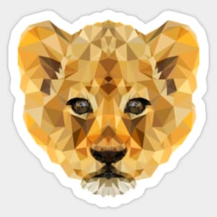 Cute Little Lion Cub Sticker